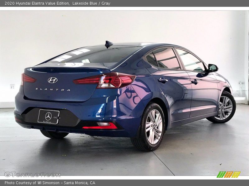 Lakeside Blue / Gray 2020 Hyundai Elantra Value Edition