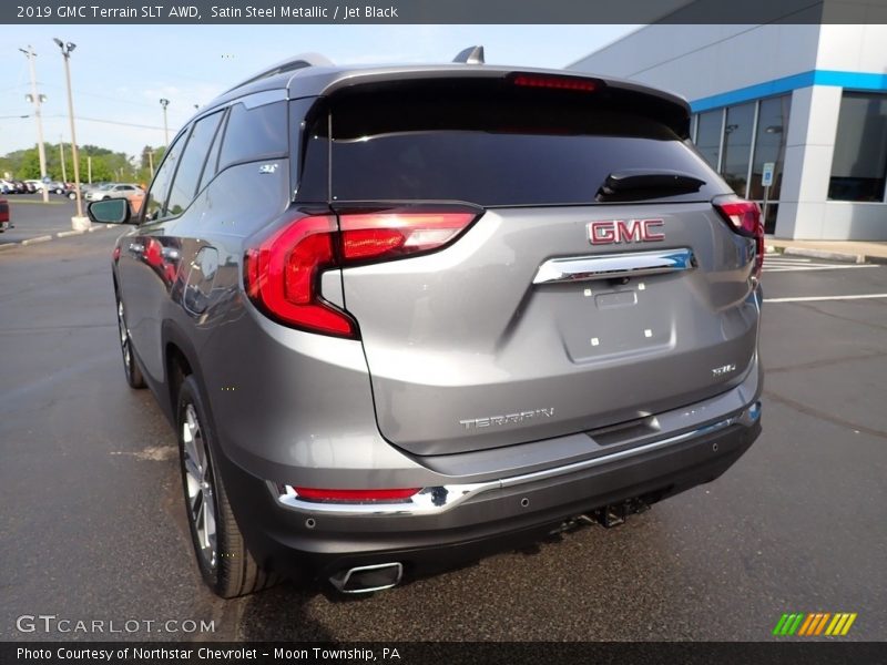 Satin Steel Metallic / Jet Black 2019 GMC Terrain SLT AWD