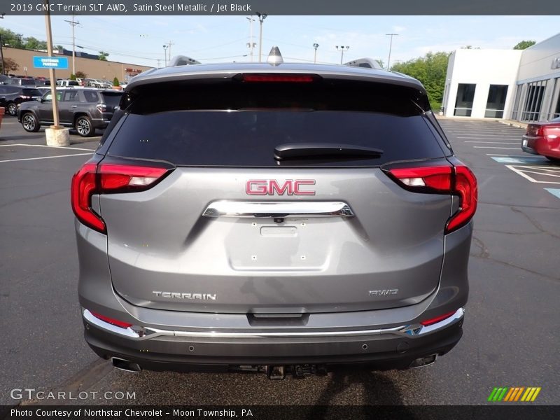 Satin Steel Metallic / Jet Black 2019 GMC Terrain SLT AWD