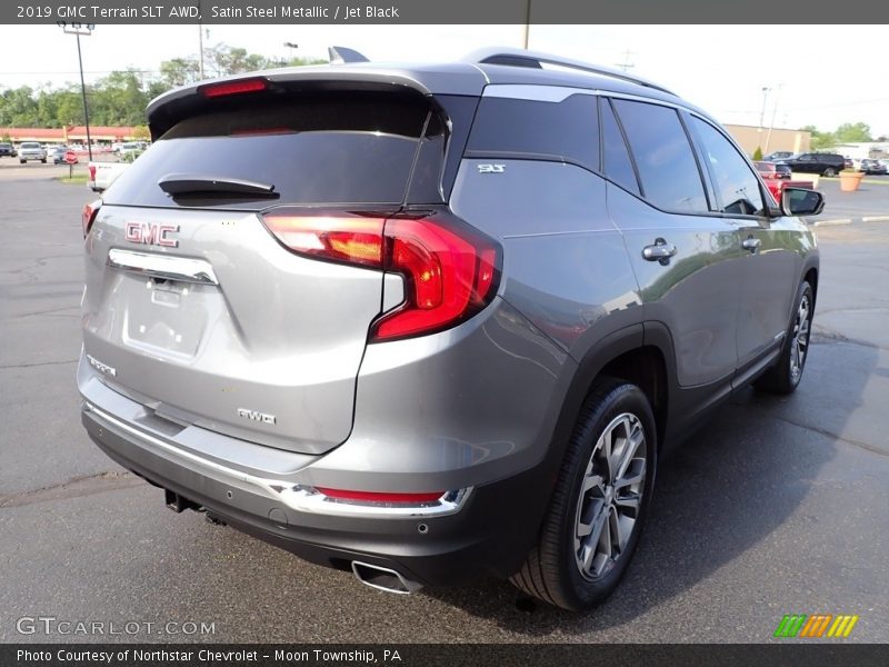 Satin Steel Metallic / Jet Black 2019 GMC Terrain SLT AWD