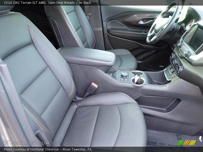 Satin Steel Metallic / Jet Black 2019 GMC Terrain SLT AWD