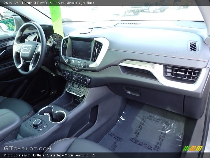 Satin Steel Metallic / Jet Black 2019 GMC Terrain SLT AWD