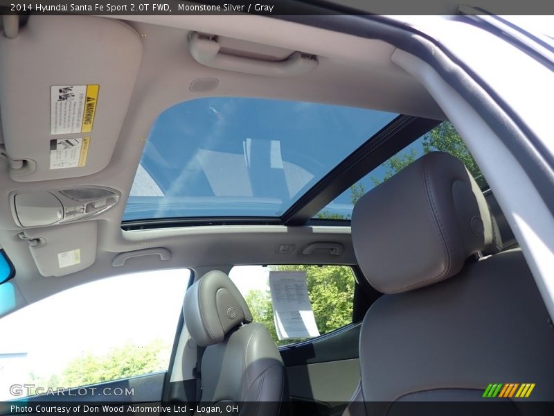 Moonstone Silver / Gray 2014 Hyundai Santa Fe Sport 2.0T FWD