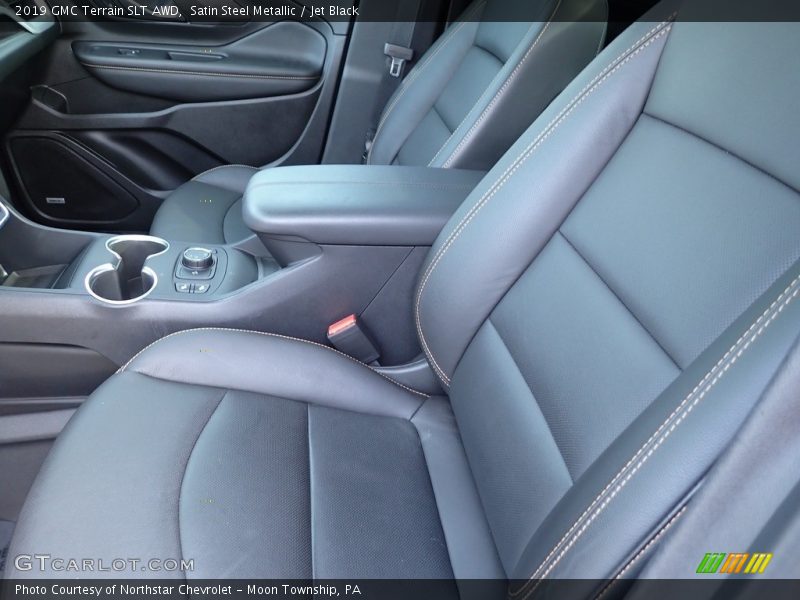 Satin Steel Metallic / Jet Black 2019 GMC Terrain SLT AWD