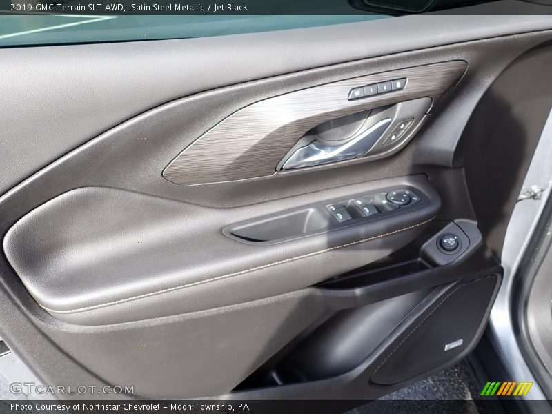 Satin Steel Metallic / Jet Black 2019 GMC Terrain SLT AWD