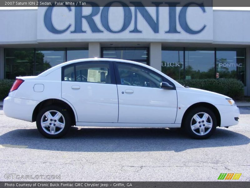 Polar White / Tan 2007 Saturn ION 2 Sedan