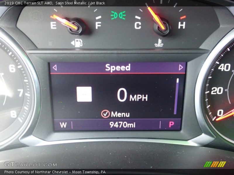 Satin Steel Metallic / Jet Black 2019 GMC Terrain SLT AWD