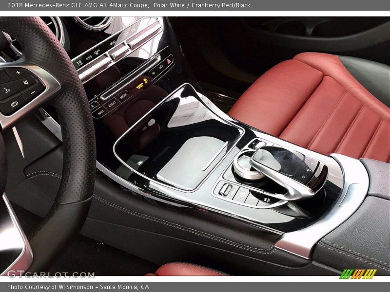 Polar White / Cranberry Red/Black 2018 Mercedes-Benz GLC AMG 43 4Matic Coupe