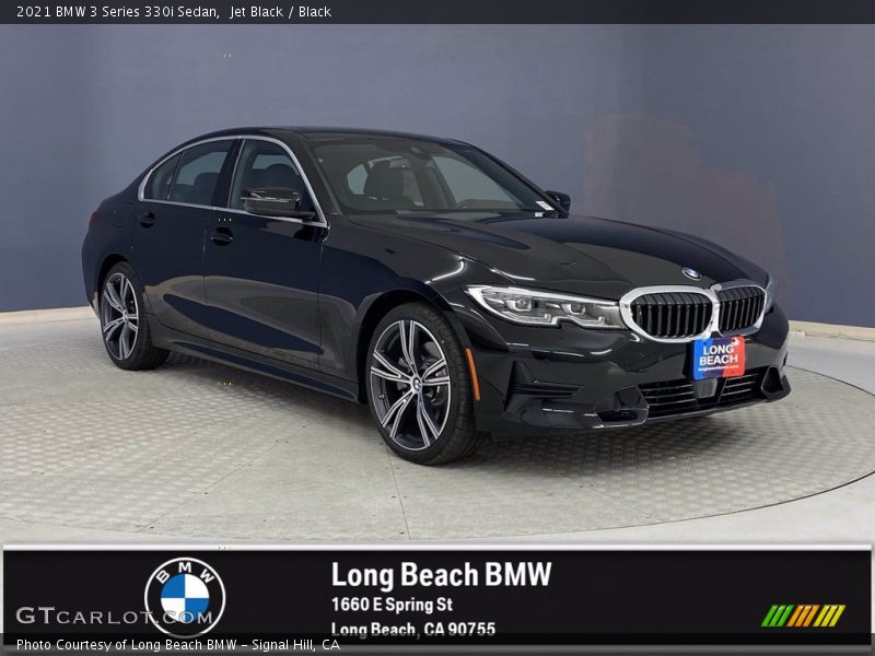 Jet Black / Black 2021 BMW 3 Series 330i Sedan