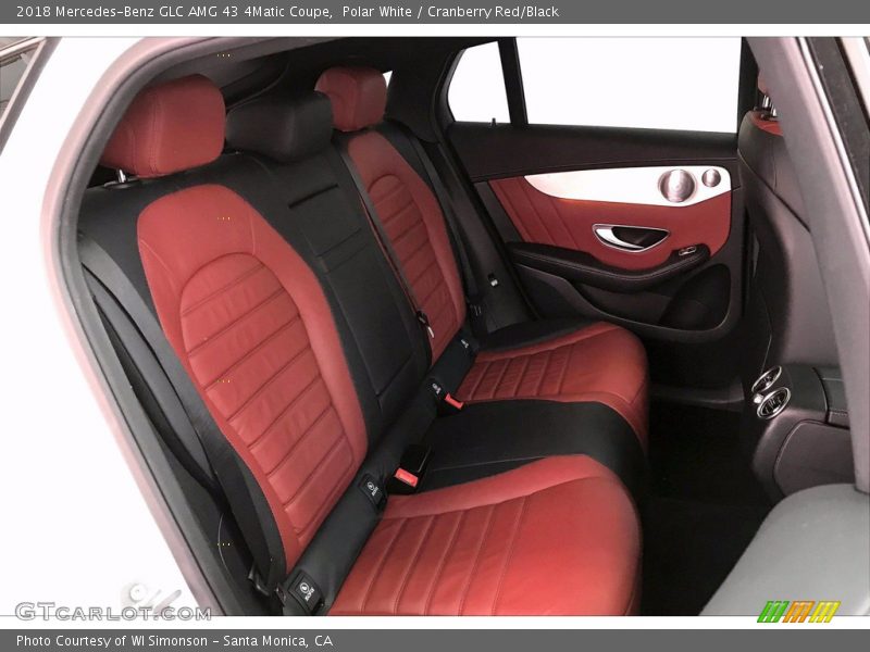 Polar White / Cranberry Red/Black 2018 Mercedes-Benz GLC AMG 43 4Matic Coupe