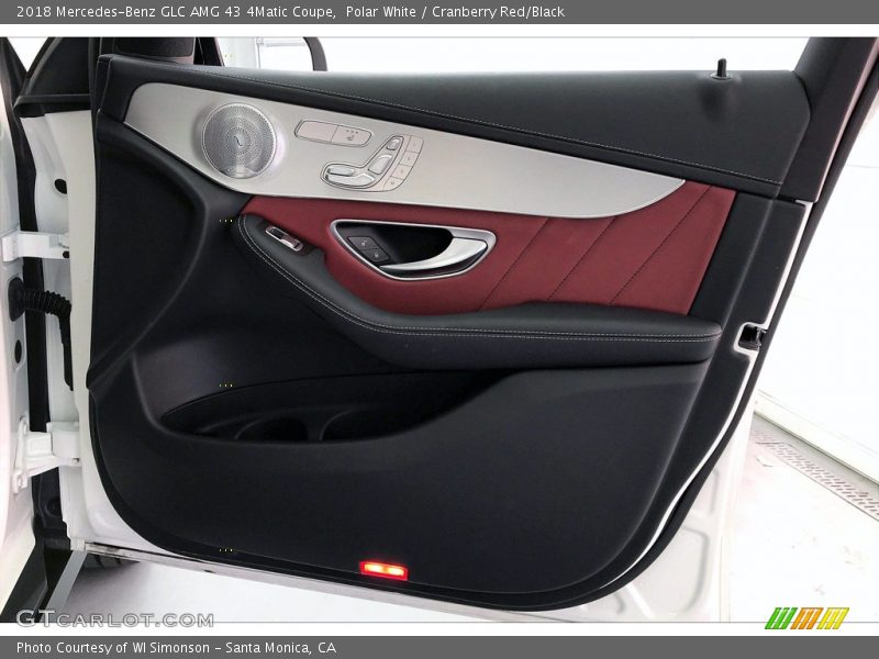 Polar White / Cranberry Red/Black 2018 Mercedes-Benz GLC AMG 43 4Matic Coupe