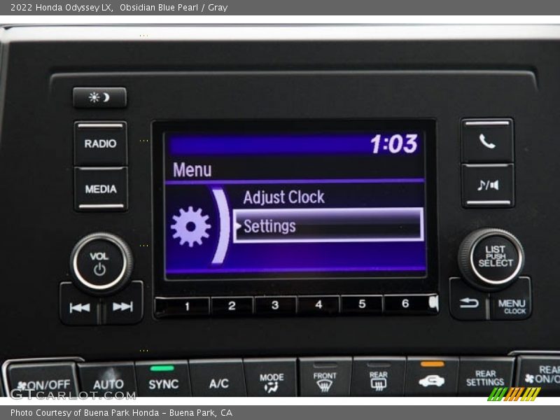 Obsidian Blue Pearl / Gray 2022 Honda Odyssey LX