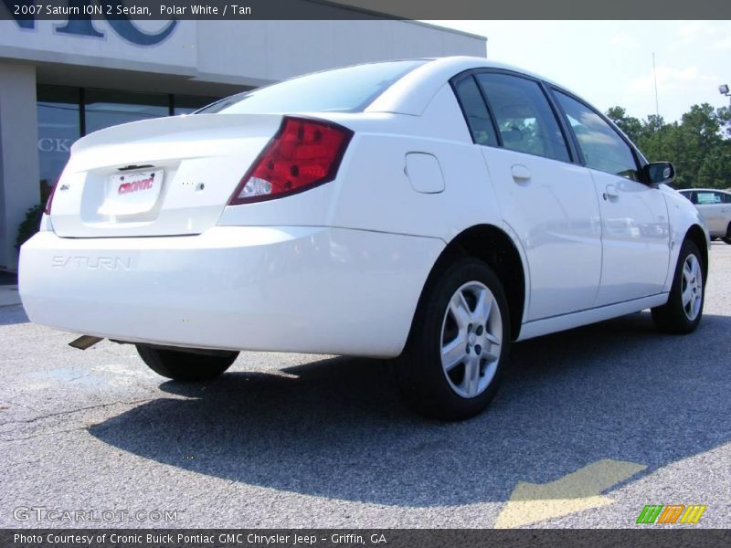 Polar White / Tan 2007 Saturn ION 2 Sedan