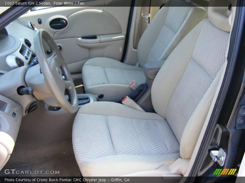 Polar White / Tan 2007 Saturn ION 2 Sedan