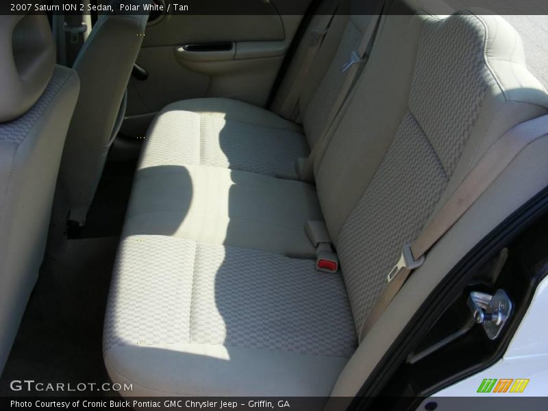 Polar White / Tan 2007 Saturn ION 2 Sedan
