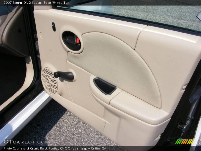 Polar White / Tan 2007 Saturn ION 2 Sedan