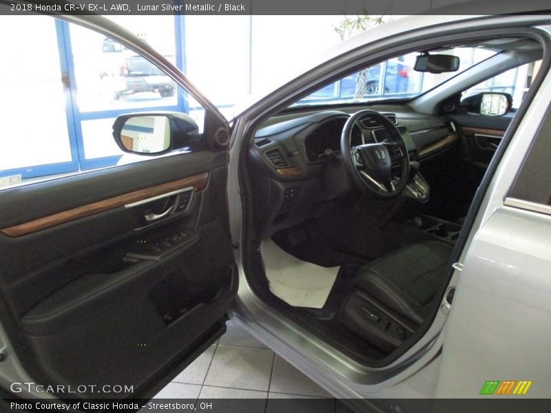 Lunar Silver Metallic / Black 2018 Honda CR-V EX-L AWD