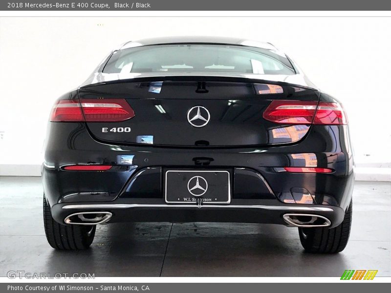 Black / Black 2018 Mercedes-Benz E 400 Coupe