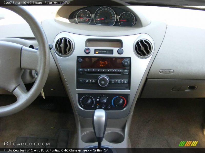 Polar White / Tan 2007 Saturn ION 2 Sedan