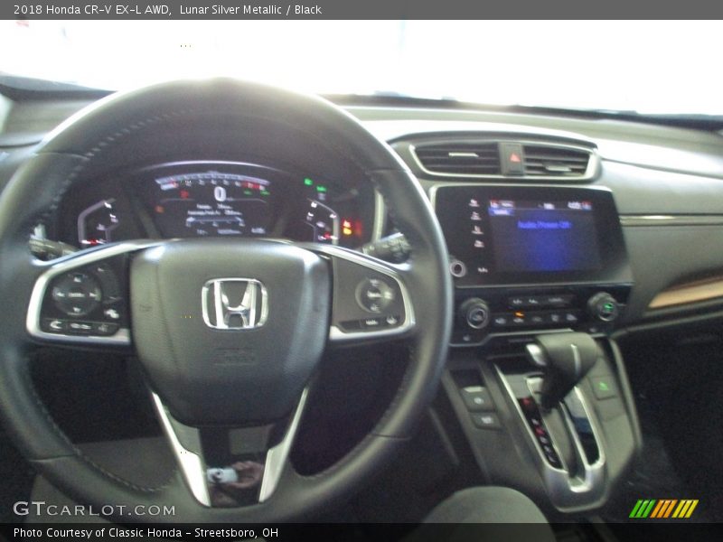 Lunar Silver Metallic / Black 2018 Honda CR-V EX-L AWD