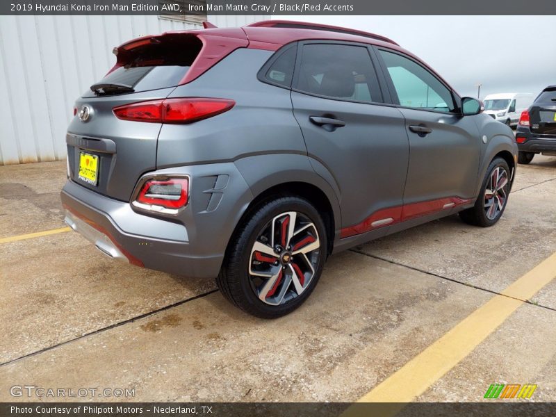 Iron Man Matte Gray / Black/Red Accents 2019 Hyundai Kona Iron Man Edition AWD