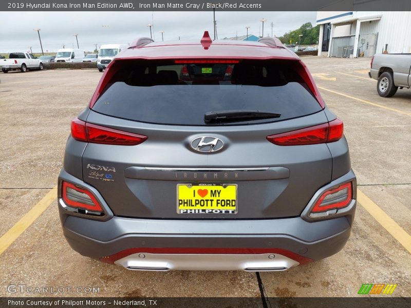 Iron Man Matte Gray / Black/Red Accents 2019 Hyundai Kona Iron Man Edition AWD