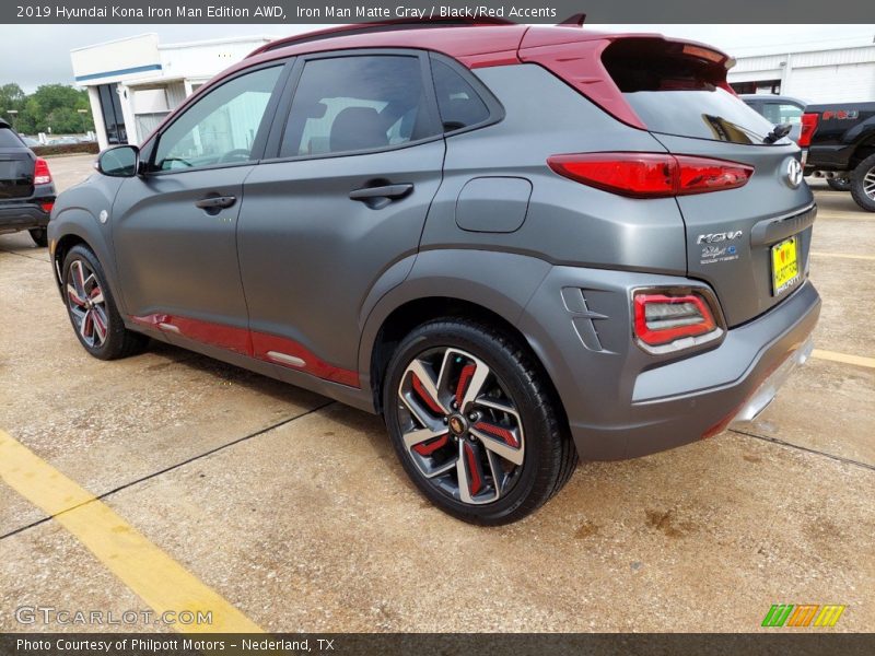 Iron Man Matte Gray / Black/Red Accents 2019 Hyundai Kona Iron Man Edition AWD