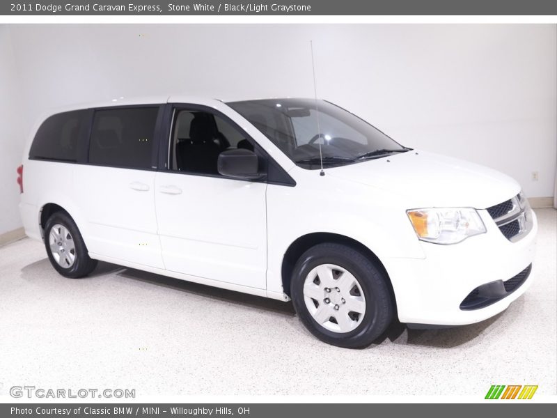 Stone White / Black/Light Graystone 2011 Dodge Grand Caravan Express