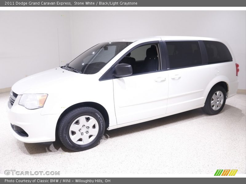 Stone White / Black/Light Graystone 2011 Dodge Grand Caravan Express
