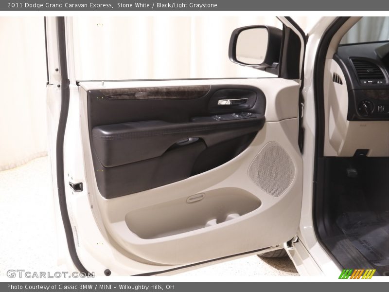 Stone White / Black/Light Graystone 2011 Dodge Grand Caravan Express
