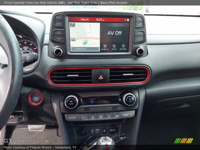 Controls of 2019 Kona Iron Man Edition AWD