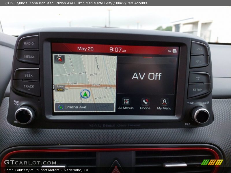 Controls of 2019 Kona Iron Man Edition AWD