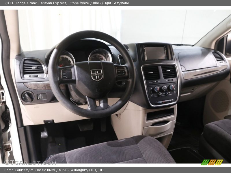 Stone White / Black/Light Graystone 2011 Dodge Grand Caravan Express