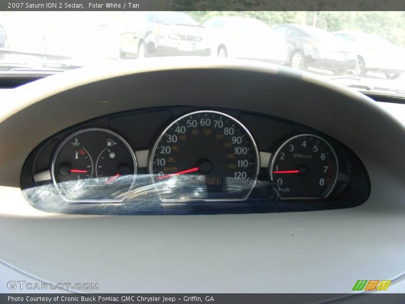 Polar White / Tan 2007 Saturn ION 2 Sedan