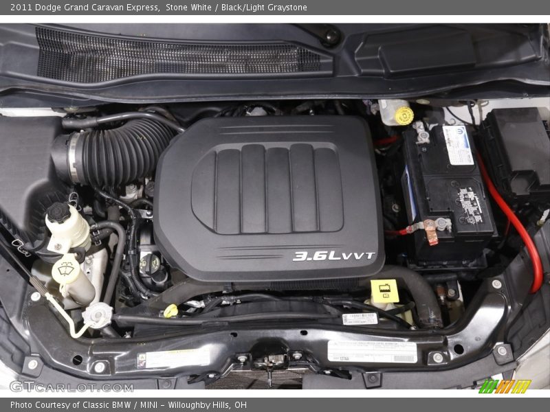 Stone White / Black/Light Graystone 2011 Dodge Grand Caravan Express