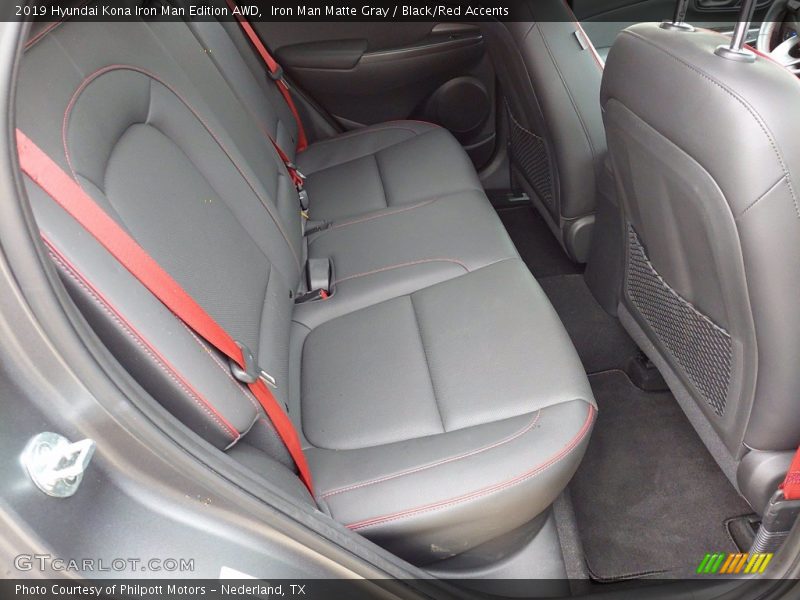 Rear Seat of 2019 Kona Iron Man Edition AWD