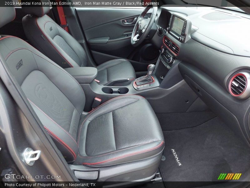 Front Seat of 2019 Kona Iron Man Edition AWD