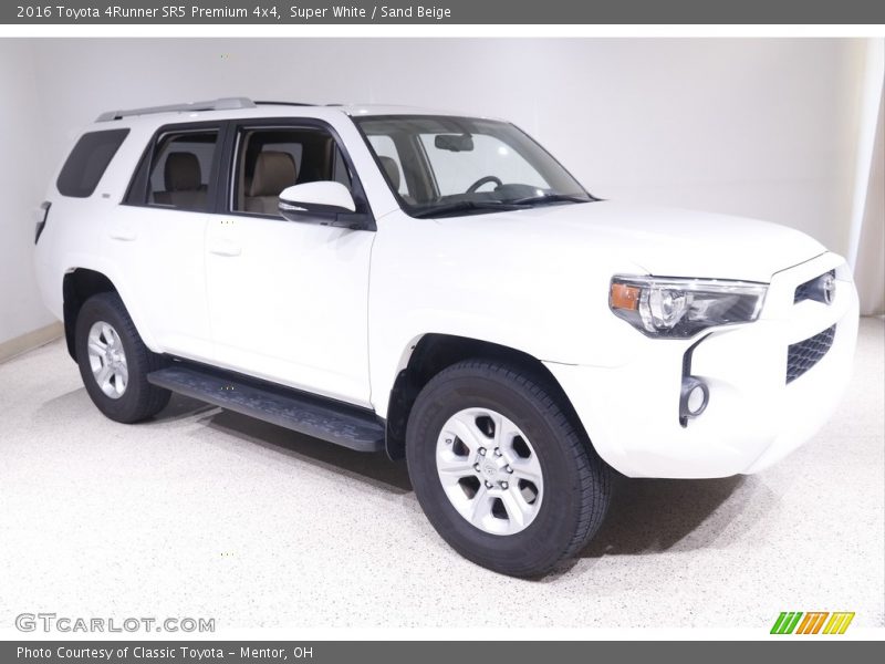 Super White / Sand Beige 2016 Toyota 4Runner SR5 Premium 4x4