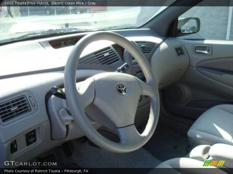 Electric Green Mica / Gray 2002 Toyota Prius Hybrid