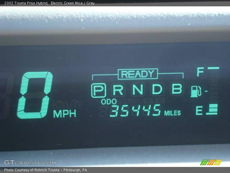 Electric Green Mica / Gray 2002 Toyota Prius Hybrid