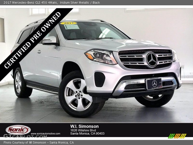 Iridium Silver Metallic / Black 2017 Mercedes-Benz GLS 450 4Matic