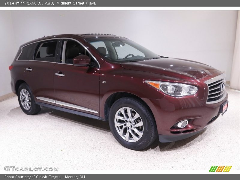 Midnight Garnet / Java 2014 Infiniti QX60 3.5 AWD