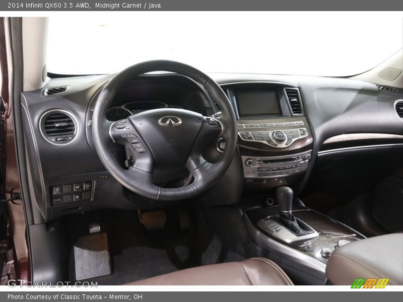 Midnight Garnet / Java 2014 Infiniti QX60 3.5 AWD