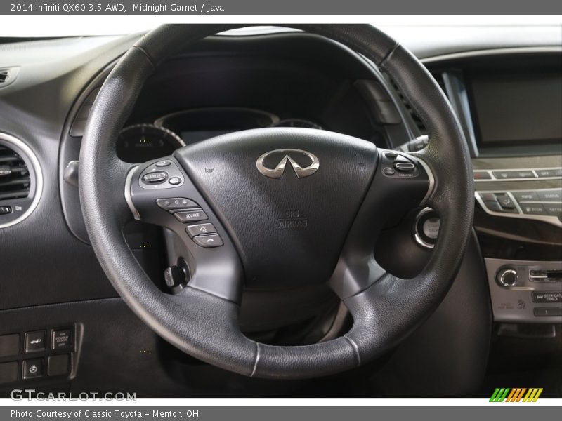 Midnight Garnet / Java 2014 Infiniti QX60 3.5 AWD