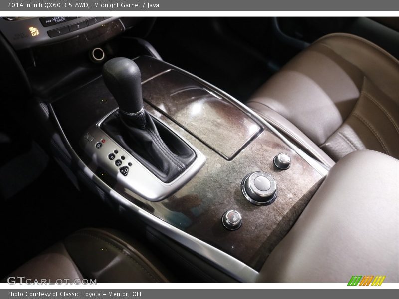Midnight Garnet / Java 2014 Infiniti QX60 3.5 AWD