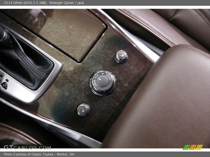 Midnight Garnet / Java 2014 Infiniti QX60 3.5 AWD