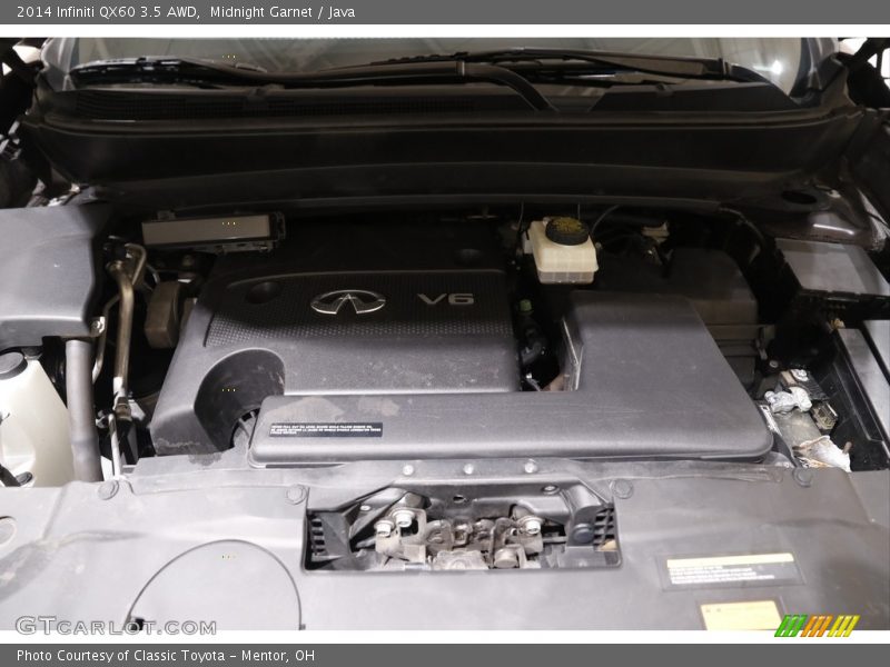 Midnight Garnet / Java 2014 Infiniti QX60 3.5 AWD