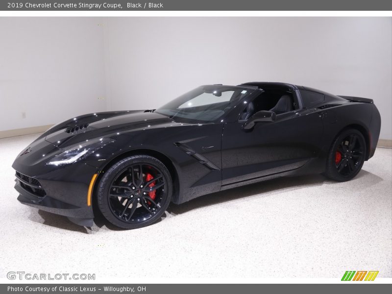 Black / Black 2019 Chevrolet Corvette Stingray Coupe