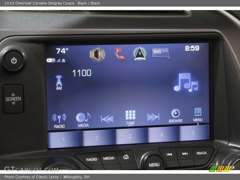 Black / Black 2019 Chevrolet Corvette Stingray Coupe