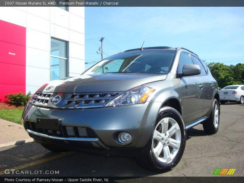 Platinum Pearl Matallic / Charcoal 2007 Nissan Murano SL AWD